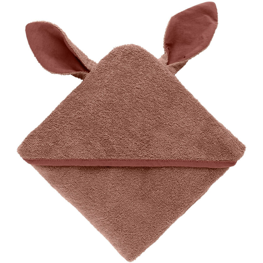 Asciugamano BIBS Kangaroo con cappuccio in cotone biologico - Woodchuck