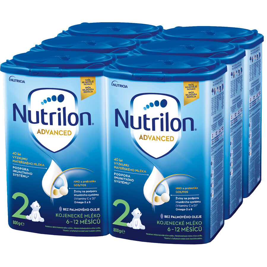 Nutrilon 2 Advanced opvolgmelkpoeder voor zuigelingen 6 x 800 g