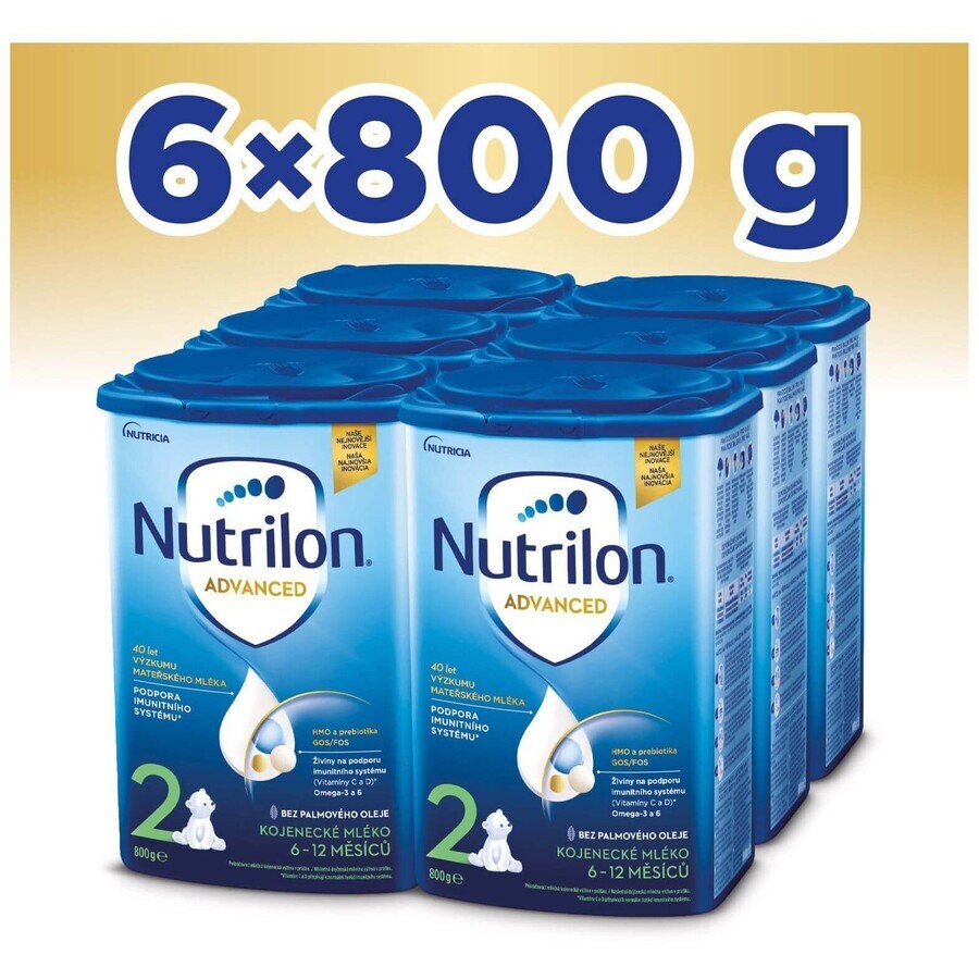 Nutrilon 2 Advanced opvolgmelkpoeder voor zuigelingen 6 x 800 g