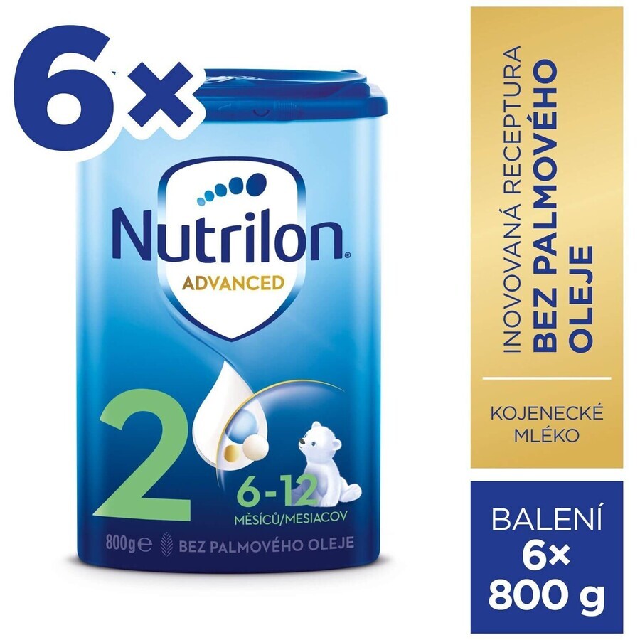 Nutrilon 2 Advanced opvolgmelkpoeder voor zuigelingen 6 x 800 g