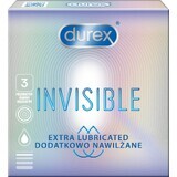 Durex Invisible Extra Preservativi lubrificati Invisible Extra 3 pz.