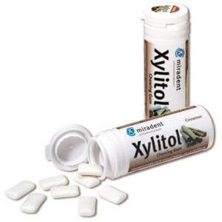 Miradent chewing-gum Xylitol Cannelle 30 pièces