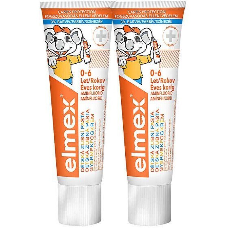 Elmex Kids Dentifrice pour enfants Duopack 2 x 50 ml