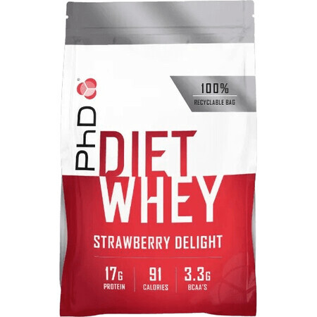 PhD Nutrition Diet Whey Whey Fraise 1 kg