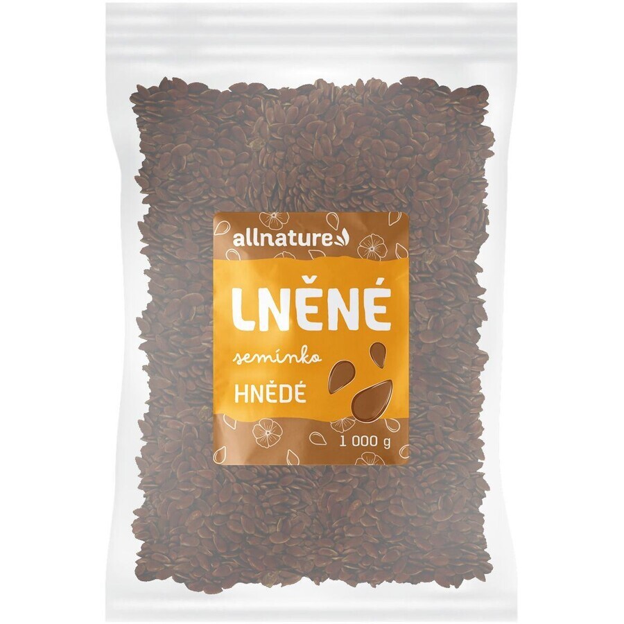 Allnature Semințe de in maro 1000 g