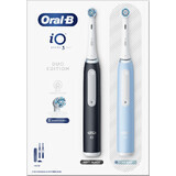 Oral-B iO 3 Dual Pack brosses à dents électriques noir et bleu 2 pcs