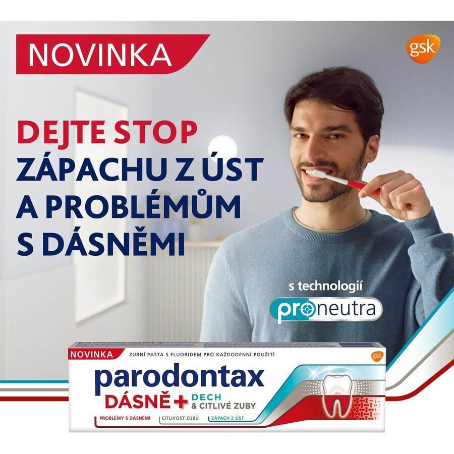 Parodontax Dentifricio per gengive + alito e sensibilità 2 x 75 ml