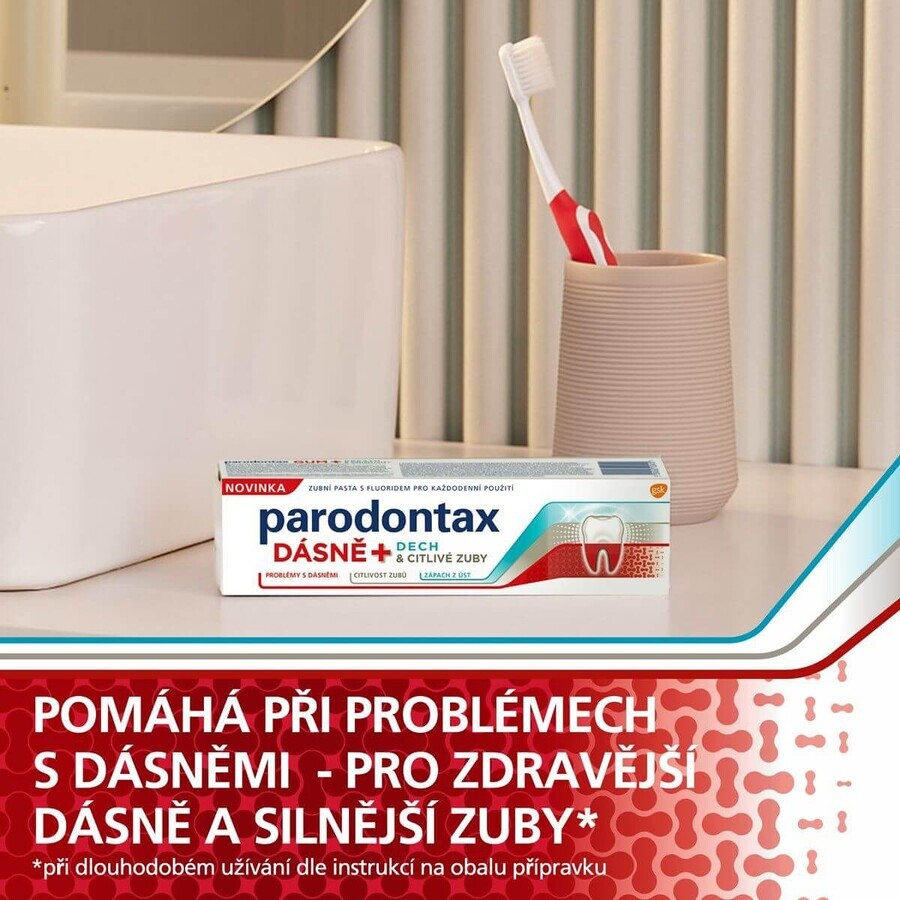 Parodontax Dentifricio per gengive + alito e sensibilità 2 x 75 ml