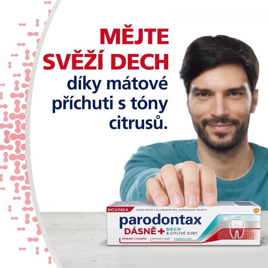 Parodontax Dentifricio per gengive + alito e sensibilità 2 x 75 ml