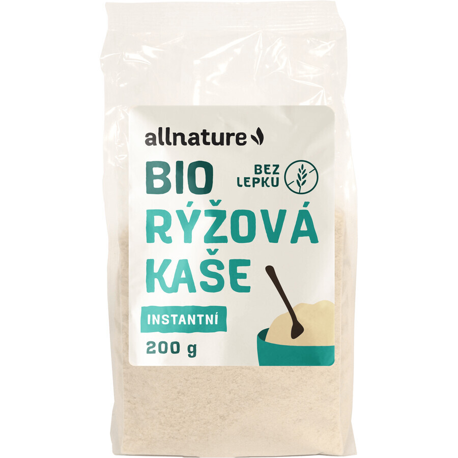 Allnature Fără gluten Terci de orez instant BIO 200 g