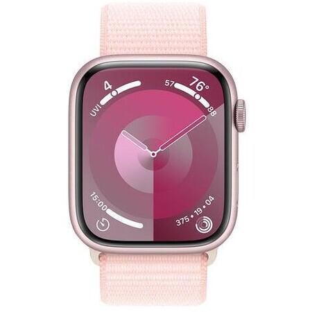 Apple Watch Series 9 GPS boîtier en aluminium 45 mm avec bracelet sport, rose