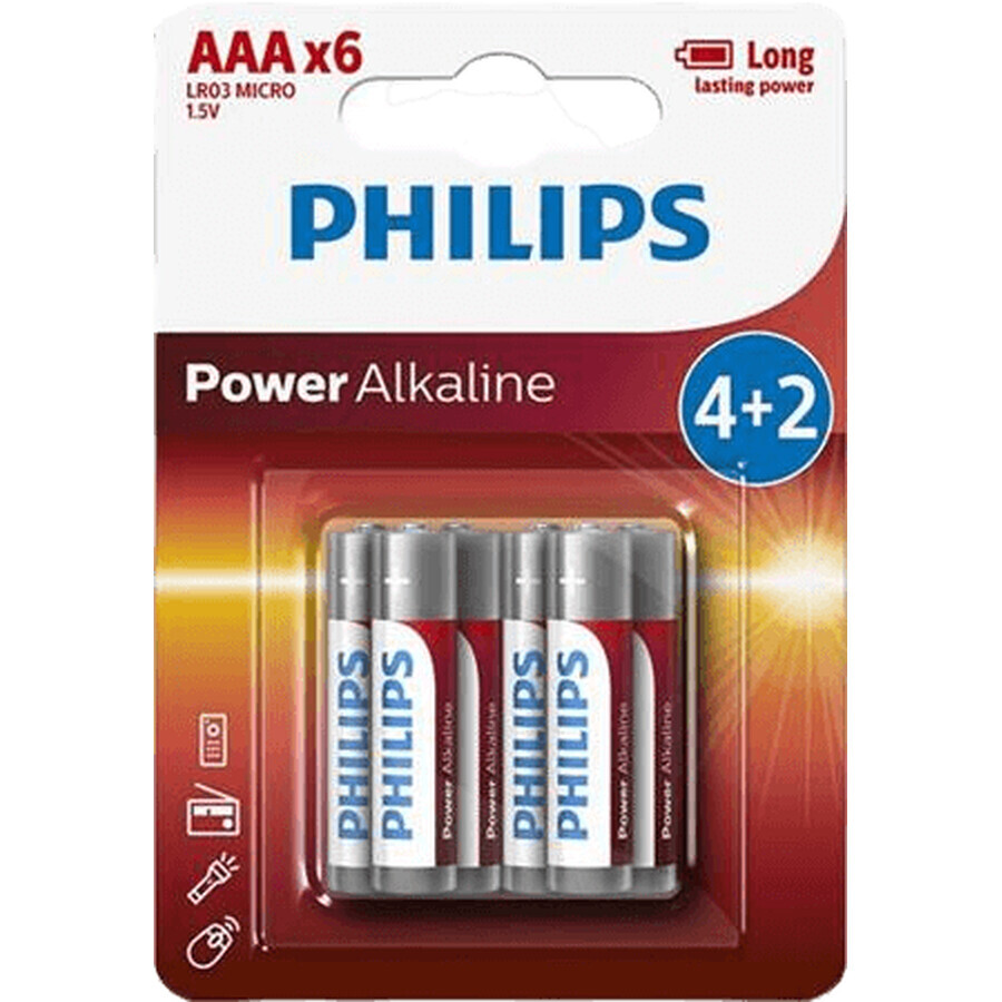 Batteria Philips LR03P6BP/10 6 pezzi