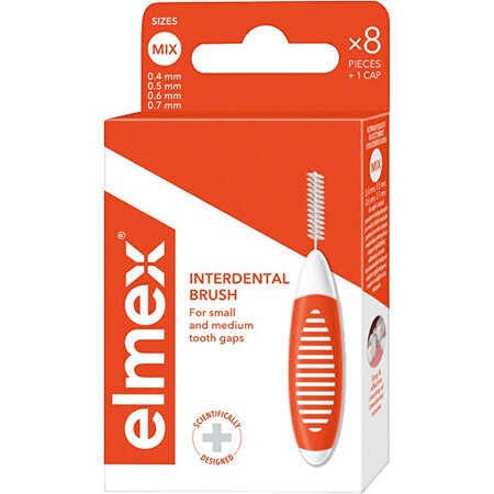 Brosse à dents interdentaire Elmex mix 0,4 mm - 0,7 mm 8 pcs