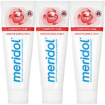 Meridol Complete Care Toothpaste for sensitive gums and teeth 3 x 75 ml