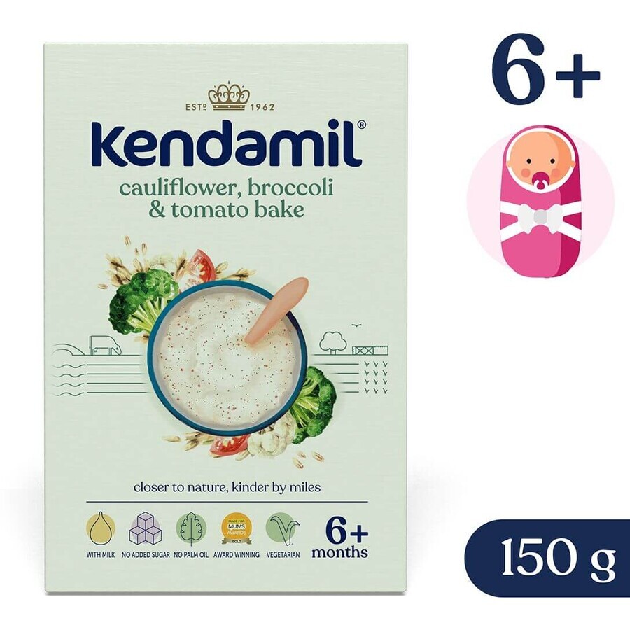 Kendamil Porridge au brocoli, au chou-fleur et aux tomates 6m+ 150 g