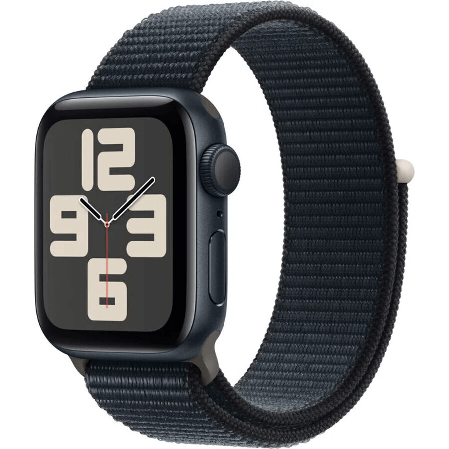 Apple Watch SE GPS 40 mm carcasă din aluminiu cu bucla sport, miezul nopții