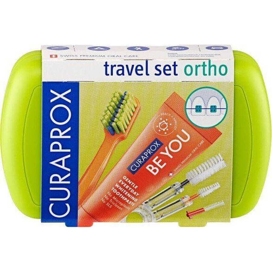 Curaprox Set de călătorie ORTHO verde