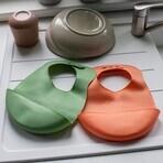 Tommee Tippee baby bib, 6m+, verde sau portocaliu