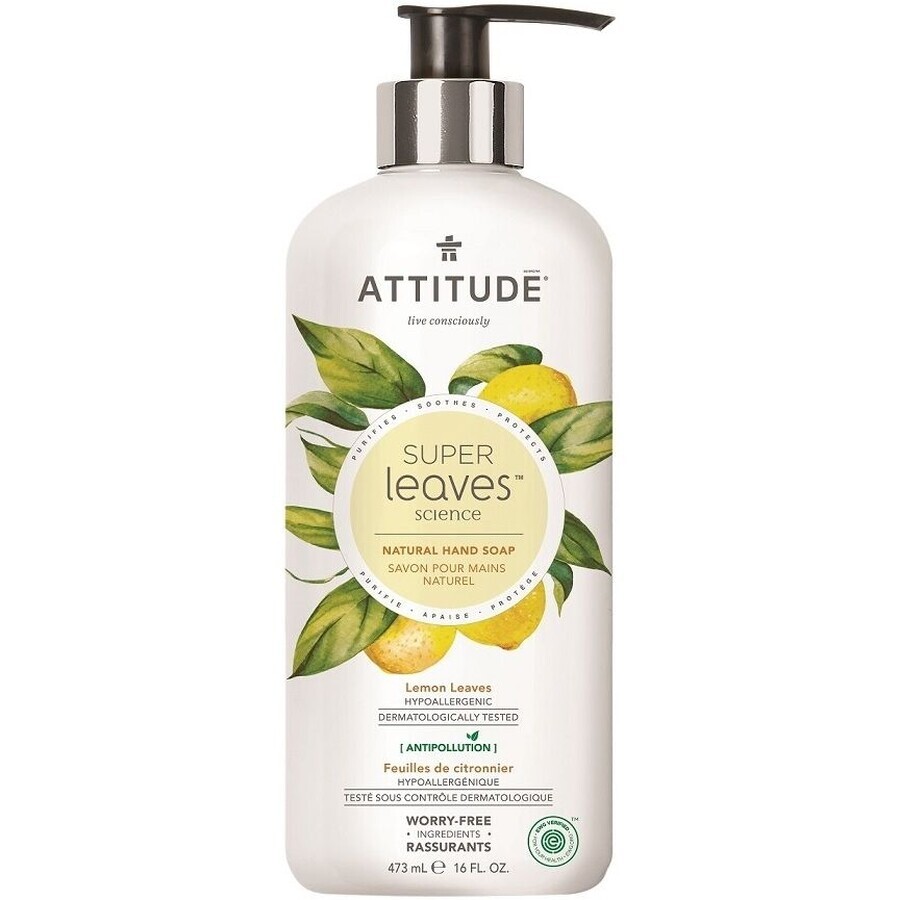 Attitude Super Leaves ontgiftende handzeep met citrusvruchten 473 ml