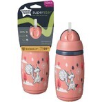 Tommee Tippee Superstar, 12m+, niet-druppelende sportbeker, roze 266 ml