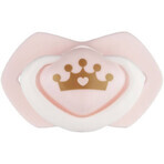 Canpol bebés Set de chupetes simétricos de silicona ROYAL BABY rosa 6-18m 2 piezas