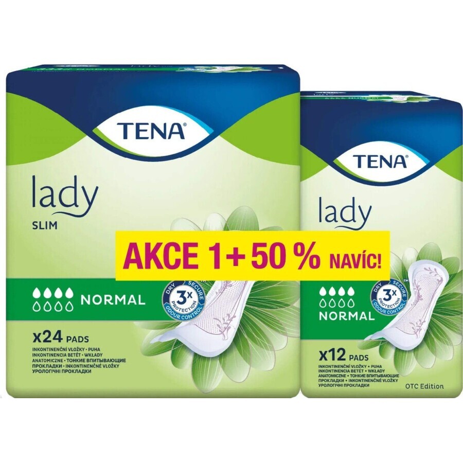 Compresas para la incontinencia Tena Lady Slim Normal 36 unidades