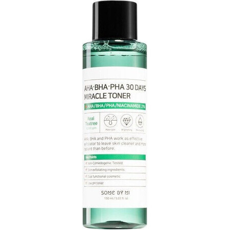 Some by me AHA BHA PHA 30 Days miracle toner, tonique nettoyant 150 ml