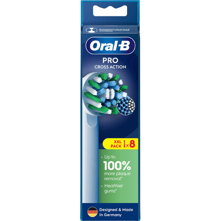 Oral-B Pro Cross Action têtes de remplacement 8 pcs