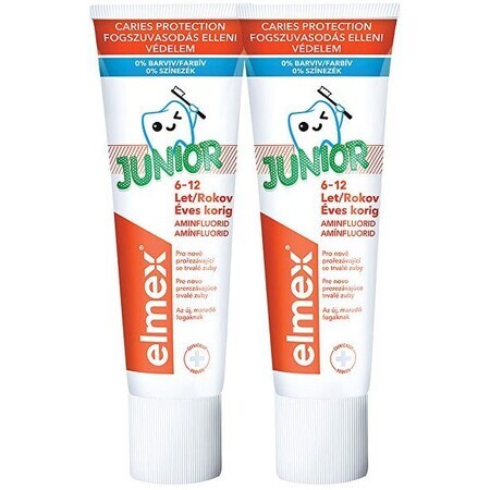 Dentifrice pour enfants Elmex Junior Duopack 2 x 75 ml