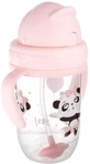 Canpol Babies No-flow Straw Cup with weight 6m+ Exotic animals pink 270 ml