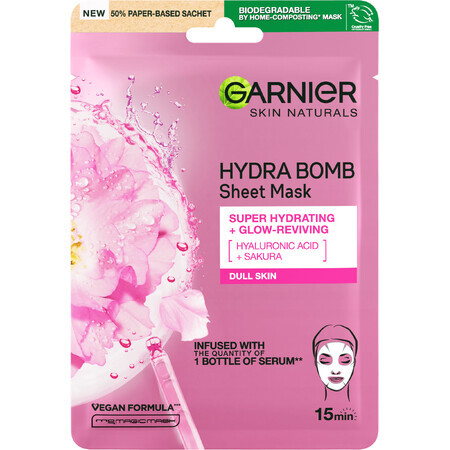 Garnier Skin Naturals textielmasker met sakura-extract 28 g