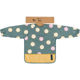 Petite&Mars Long-sleeved baby bib - Ben Green Kiwi