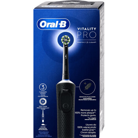 Cepillo eléctrico Oral-B D103 negro Vitality