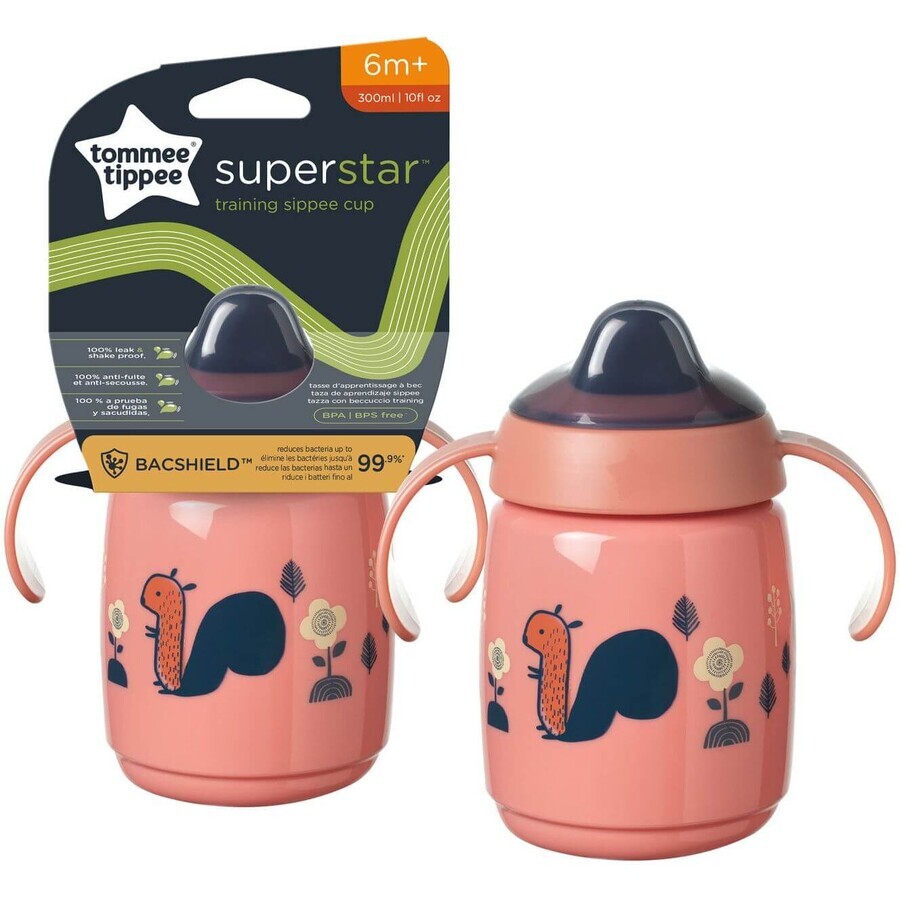 Tommee Tippee Tippee Superstar Sippee Sippee 6m+, rose 300 ml