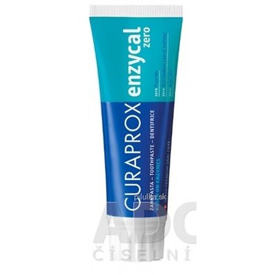 Curaprox Enzycal ZERO Dentifrice sans fluor 75 ml