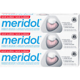 Dentifrice Meridol Gum Protection & Gentle White 3 x 75 ml