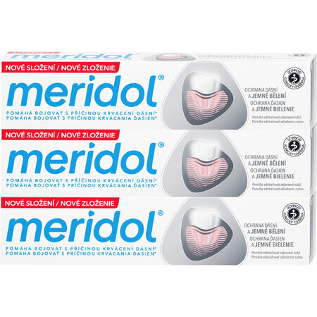 Toothpaste Meridol Gum Protection & Gentle White 3 x 75 ml