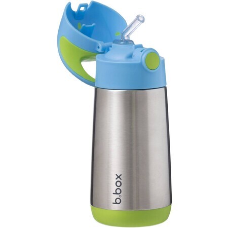 B. box Thermos à boire avec paille bleue/verte 350 ml