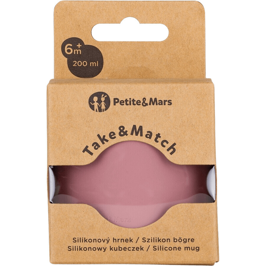 Petite&Mars Take&Match Silicone Mug Dusty Rose 6m+ 200 ml