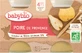 Babybio Fruit snack with pear 2 x 130 g