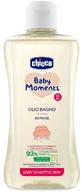 Chicco Baby Moments Sensitive 93% natuurlijke badolie met katoen en vitamine E 200 ml
