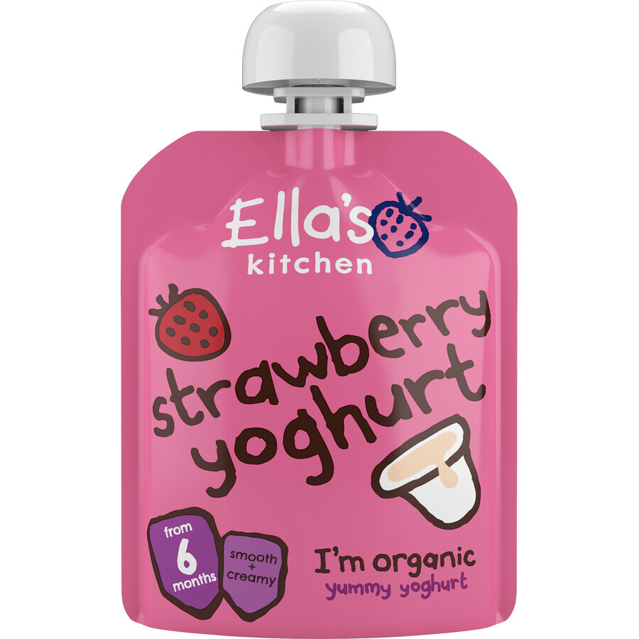 Ella's Kitchen Fragole biologiche con yogurt 90 g