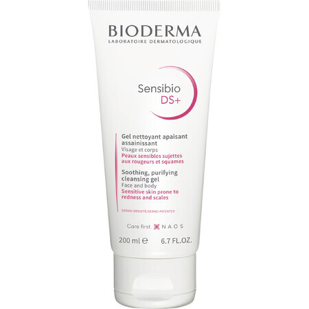 Bioderma Sensibio DS+ Gel limpiador espumoso Gel limpiador espumoso para pieles descamadas y seborreicas 200 ml