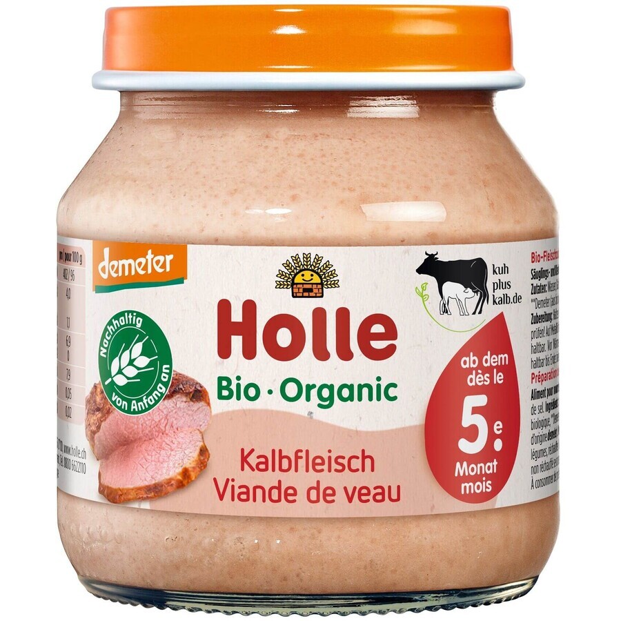 Carne de vițel ecologică Holle 125 g