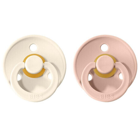 BIBS Colore Avorio/Blush BIBS tettarelle in gomma naturale misura 3 2 pz.