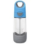 B. can Drinking bottle with blue/grey straw 450 ml