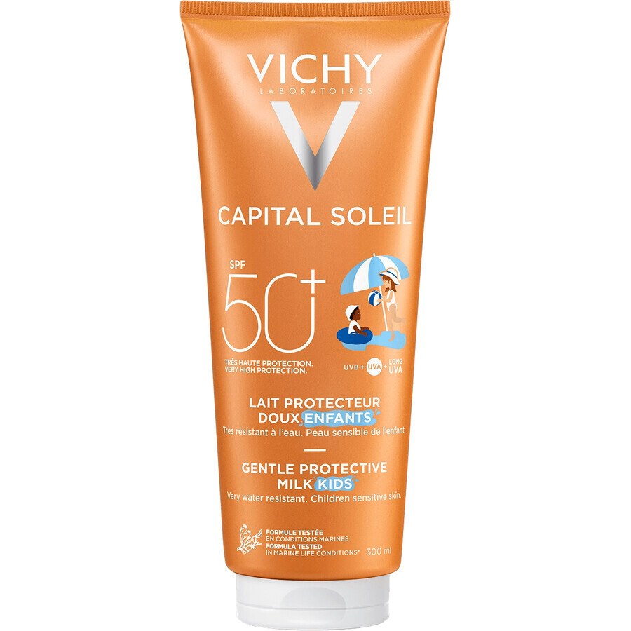 Vichy Capital Soleil Lotion protectrice pour enfants SPF 50 pour le visage et le corps 300 ml