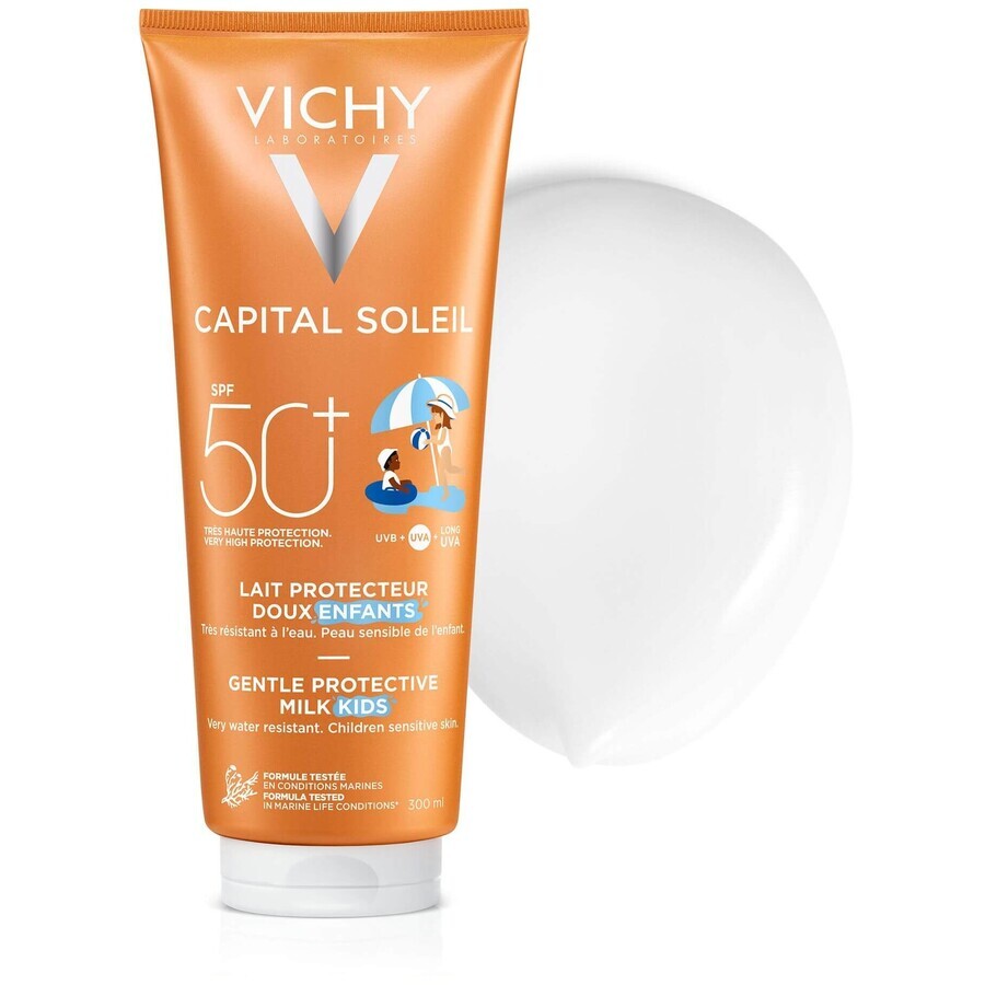 Vichy Capital Soleil Lotion protectrice pour enfants SPF 50 pour le visage et le corps 300 ml