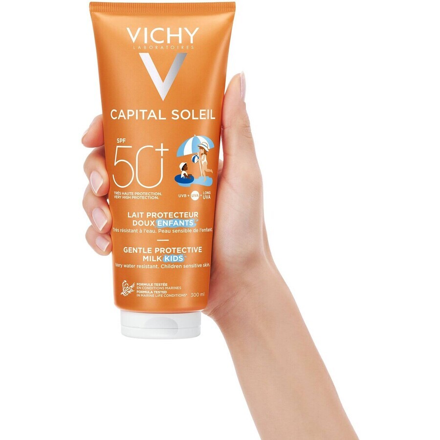 Vichy Capital Soleil Lotion protectrice pour enfants SPF 50 pour le visage et le corps 300 ml