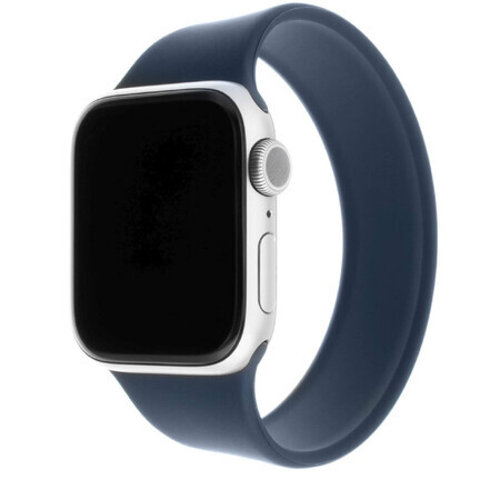 Bracelet élastique en silicone pour Apple Watch 42/44/45mm bleu taille L